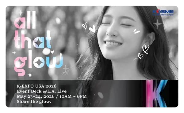All That Glow K-EXPO USA 2026 key visual at L.A. Live